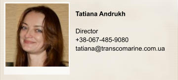 Tatiana Andrukh  Director +38-067-485-9080 tatiana@transcomarine.com.ua